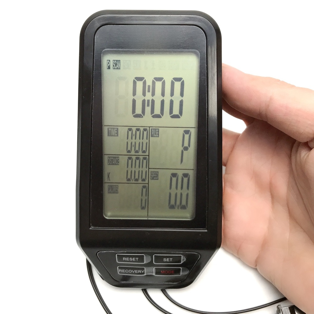 Sports Equipment Vending Machine - Black Exercise Bike Computer Display Screen