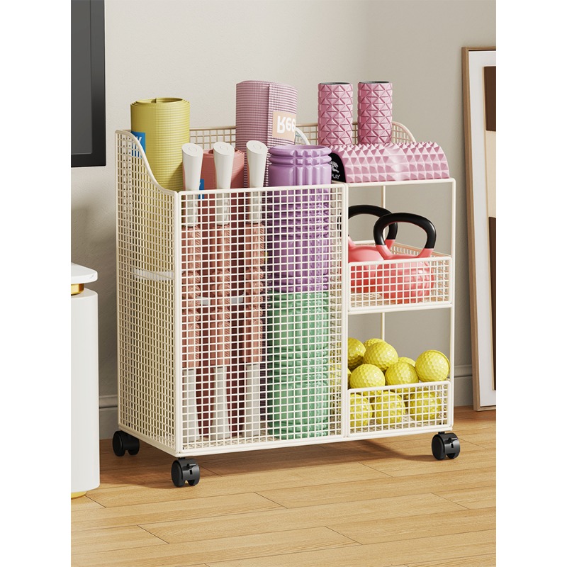 Sports Equipment Storage Rack - Foldable Ball Storage Rack for Indoor