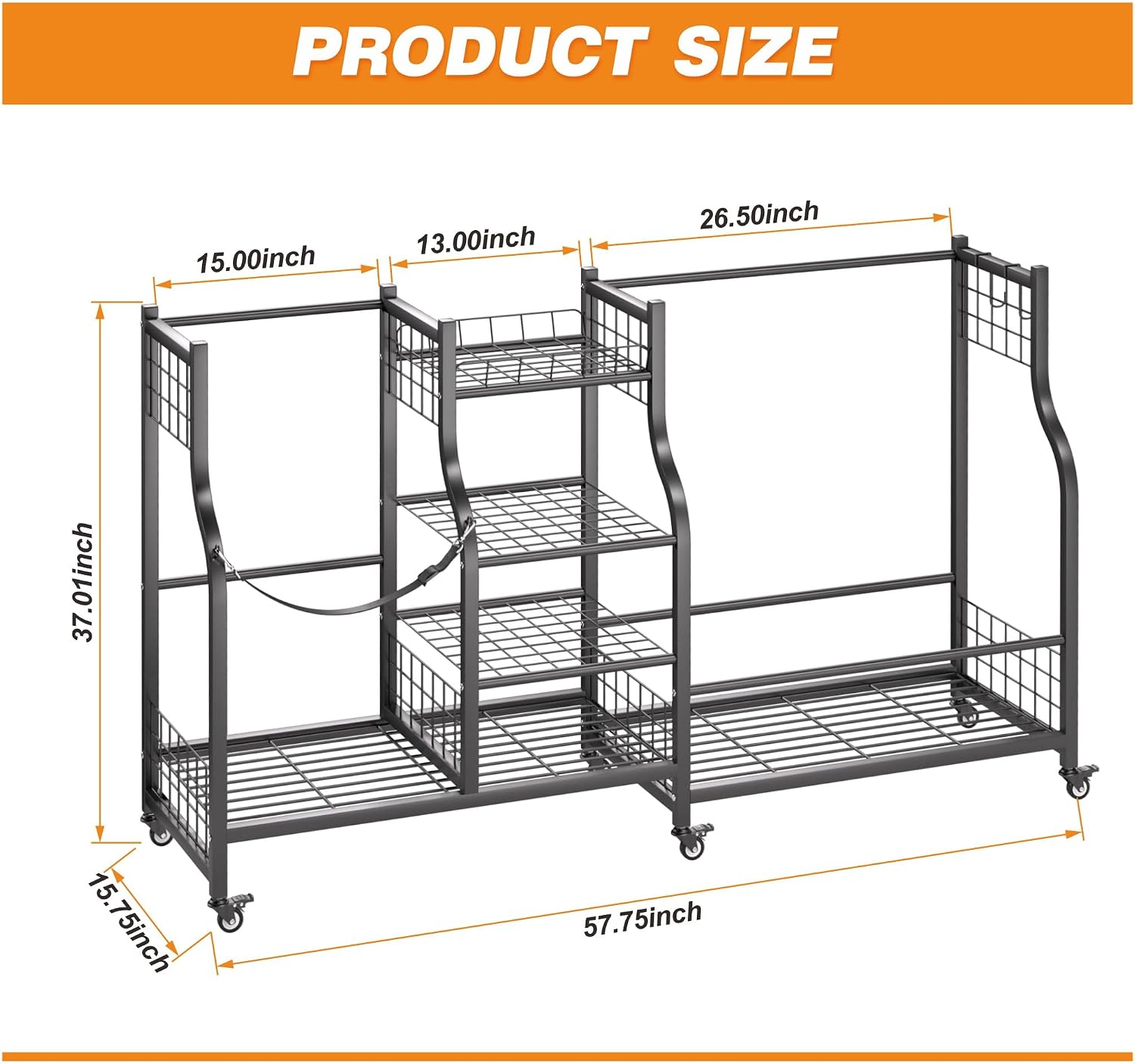 Golf Bag Storage Rack Organize - Sports Equipment Garage Organizer 评论和价格