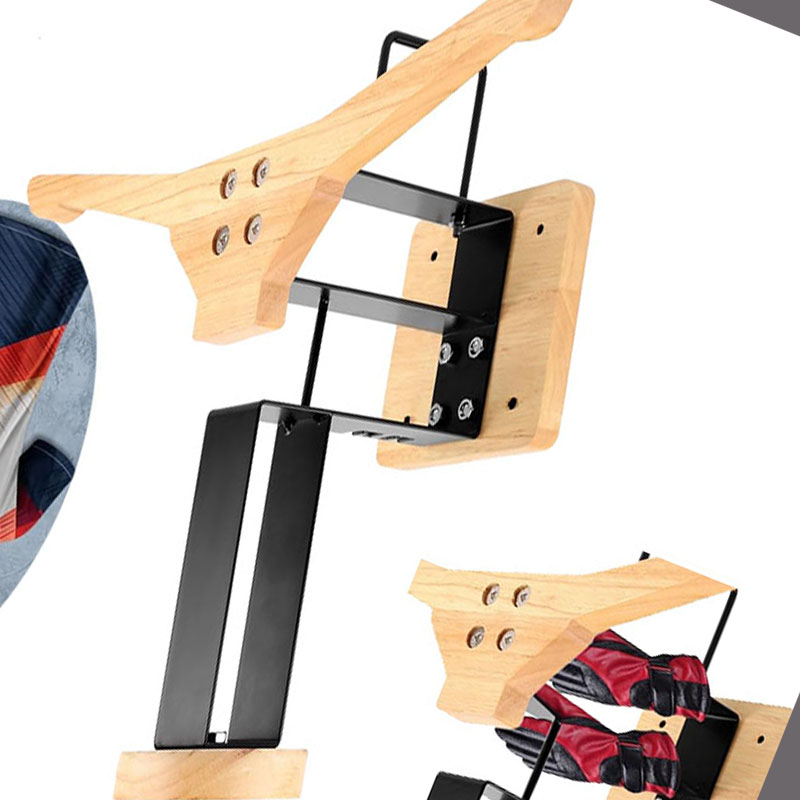 Wood Motorcycle Helmet Holder  - Sports Equipment Storage Rack 评论和价格