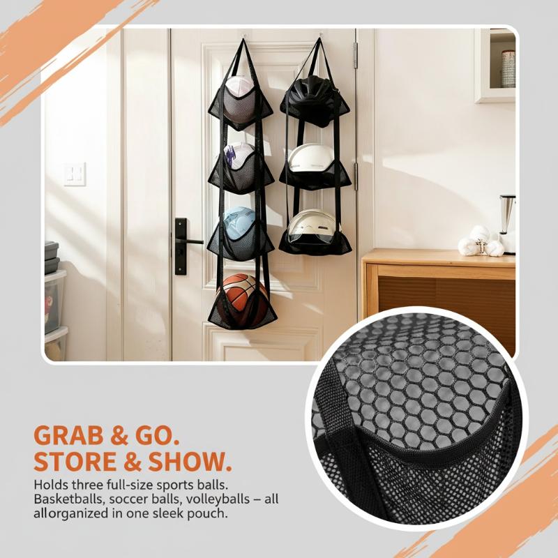 Wall Mounted Basketball Storag - Sports Equipment Garage Organizer 评论和价格