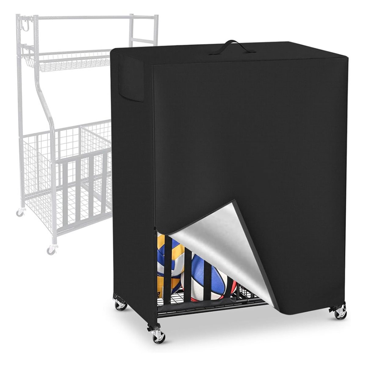 Basketball Rack Cover Garage S - Sports Equipment Garage Organizer 评论和价格
