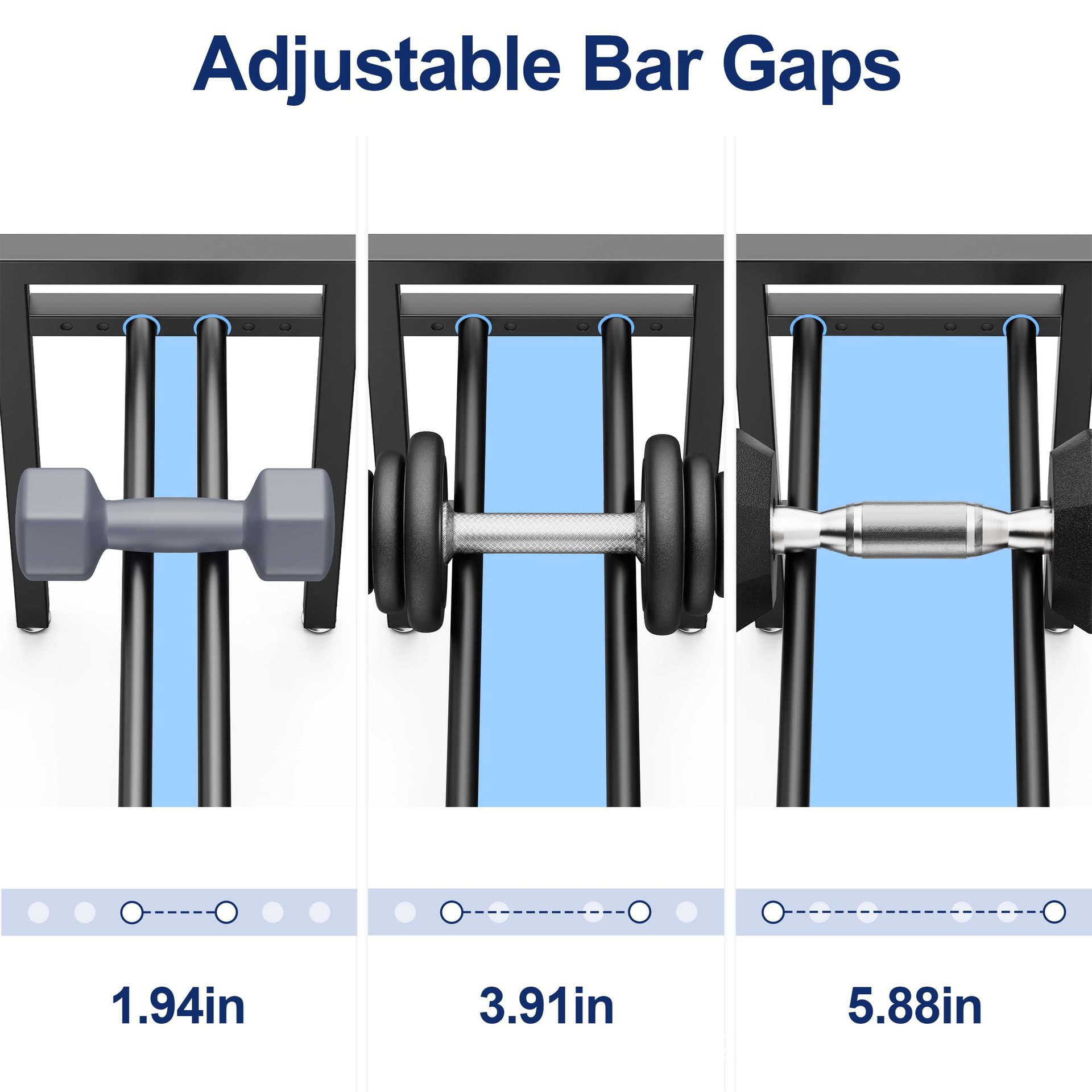 Adjustable Metal Dumbbell Rack - Sports Equipment Storage Rack 评论和价格