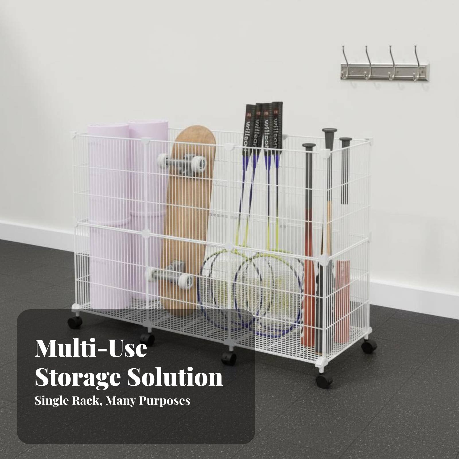 Sports Equipment Storage Cart  - Sports Equipment Garage Organizer 评论和价格