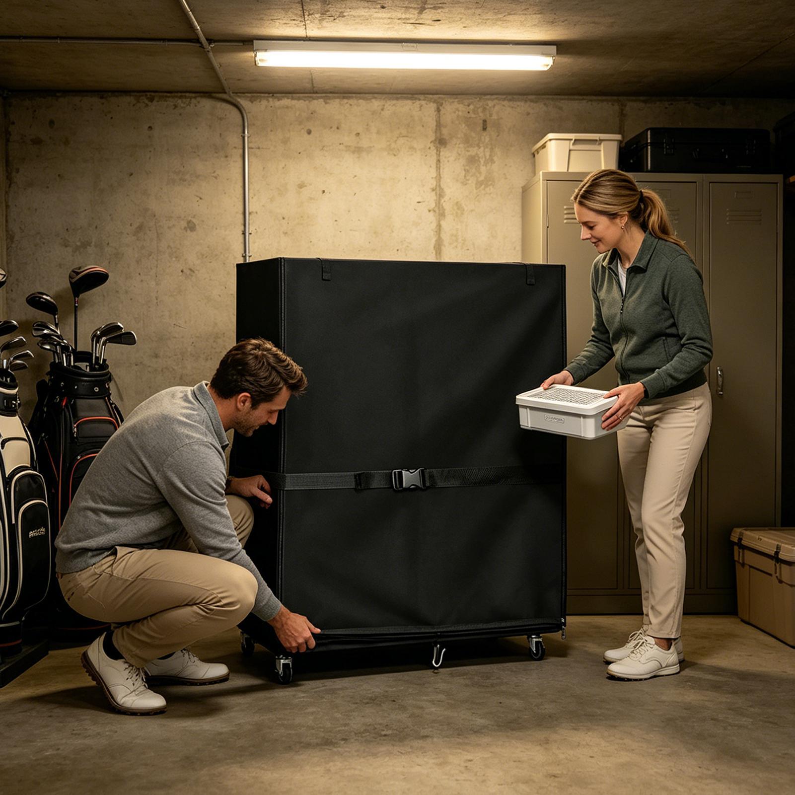 Golf Bag Storage Cover Oxford  - Sports Equipment Garage Organizer 评论和价格