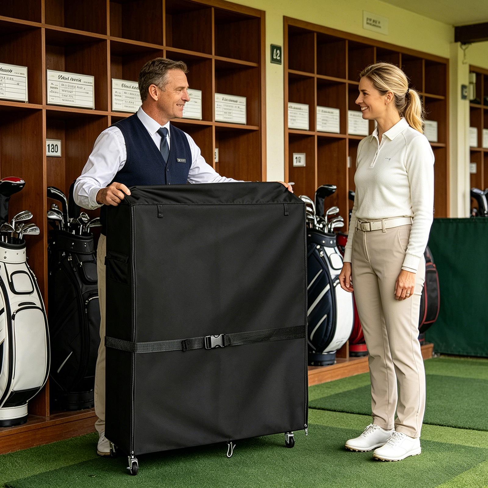 Golf Bag Storage Cover Oxford  - Sports Equipment Garage Organizer 评论和价格