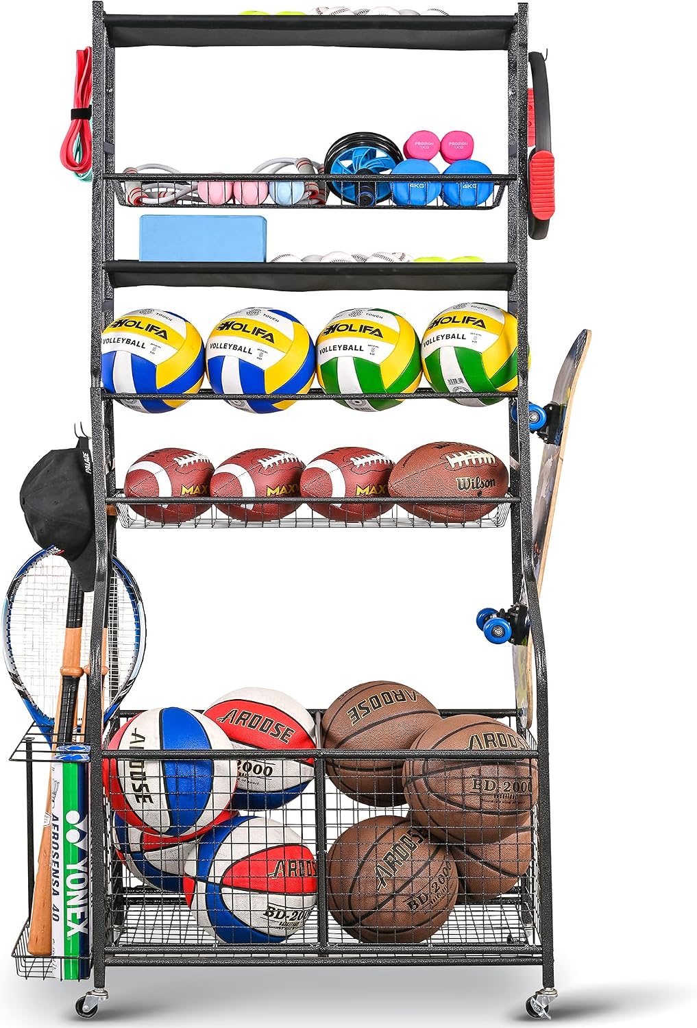 Sports Equipment Garage Organi - Sports Equipment Garage Organizer 评论和价格