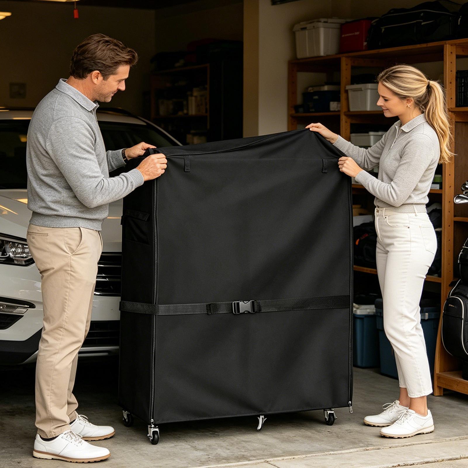Golf Bag Storage Rack Cover Ox - Sports Equipment Garage Organizer 评论和价格
